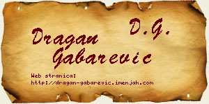 Dragan Gabarević vizit kartica